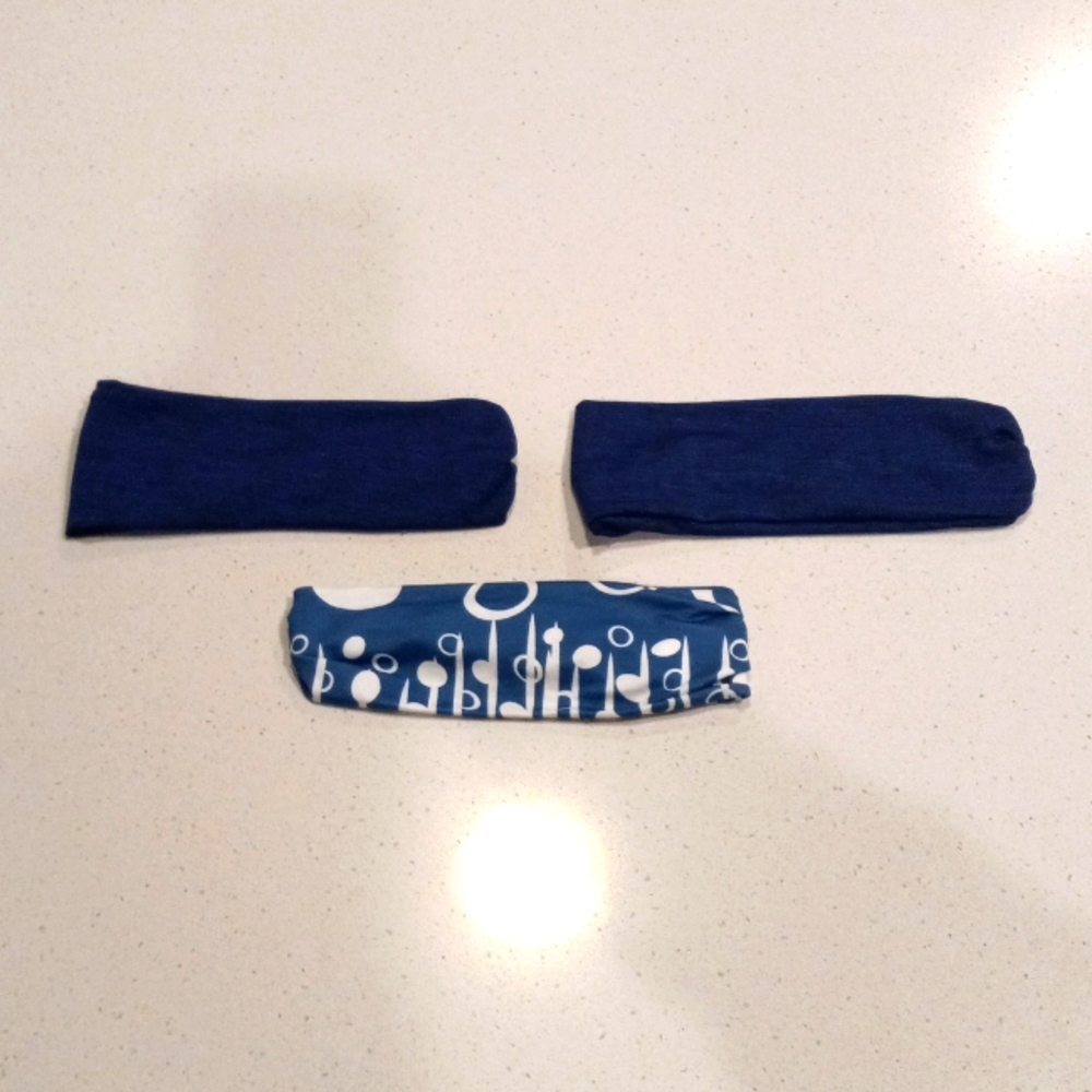 Womens Elastic Headbands 3 Count (Size: OSFA)